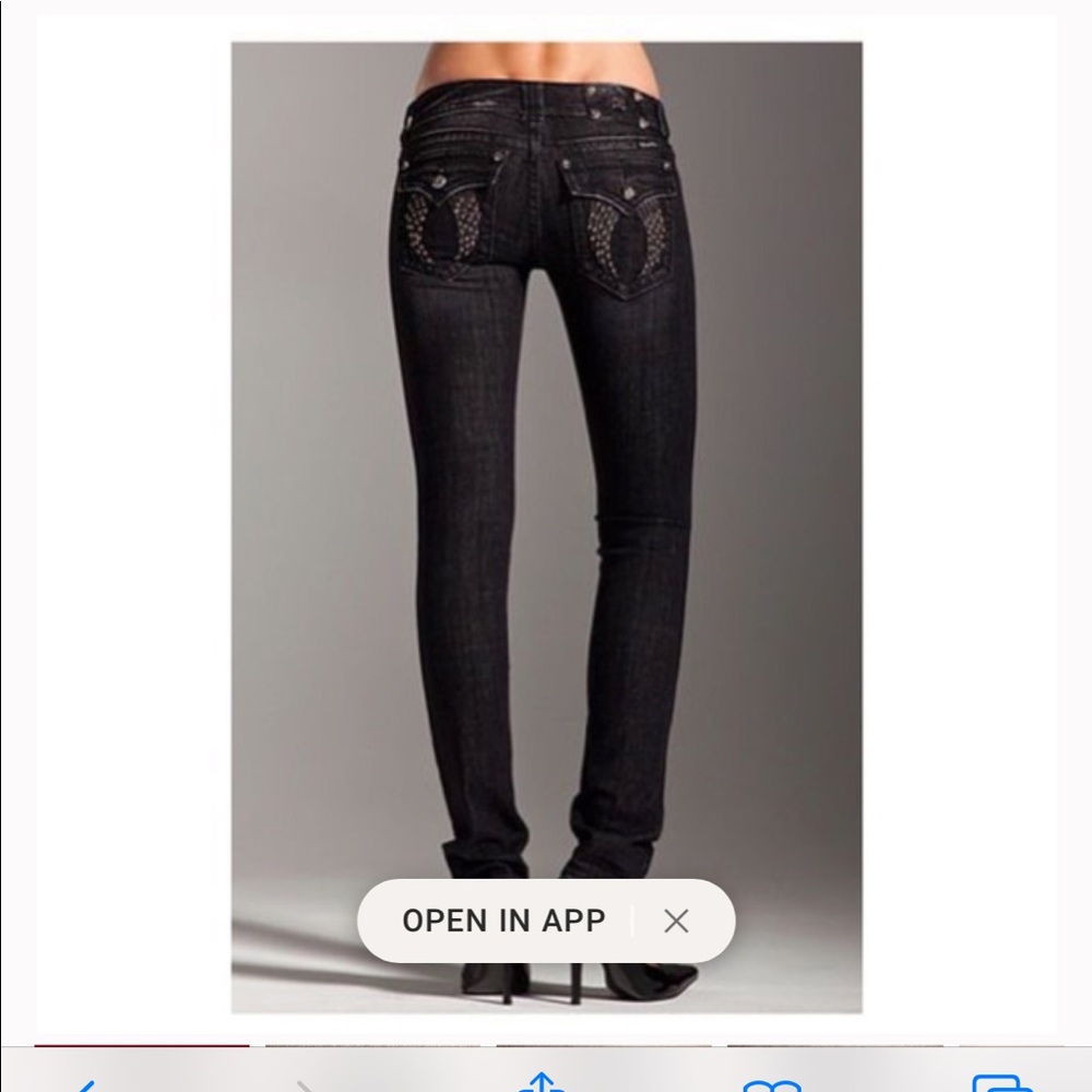 Miss me angel wing skinny jeans